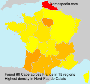 Surname Cape in France Surname Cape in France