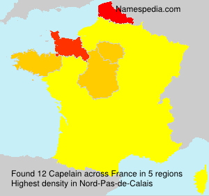 Surname Capelain in France Surname Capelain in France