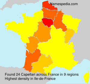 Surname Capellari in France Surname Capellari in France