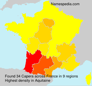 Surname Capera in France Surname Capera in France