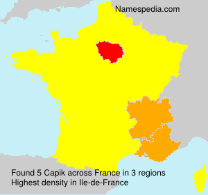 Surname Capik in France Surname Capik in France