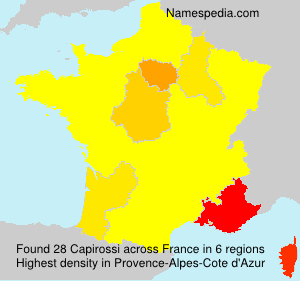 Surname Capirossi in France Surname Capirossi in France