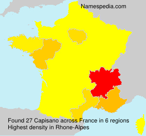 Surname Capisano in France Surname Capisano in France