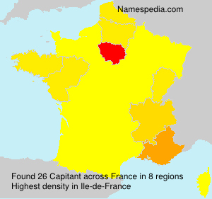 Surname Capitant in France Surname Capitant in France