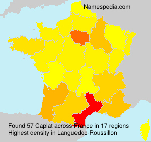 Surname Caplat in France Surname Caplat in France