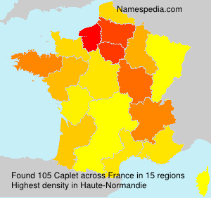 Surname Caplet in France Surname Caplet in France