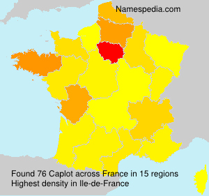 Surname Caplot in France Surname Caplot in France
