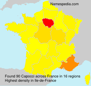 Surname Capocci in France Surname Capocci in France