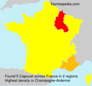 Surname Capouet in France Surname Capouet in France
