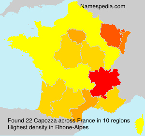 Surname Capozza in France Surname Capozza in France