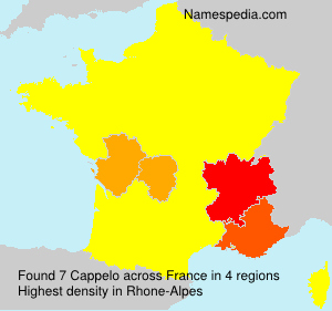 Surname Cappelo in France Surname Cappelo in France