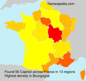 Surname Caprioli in France Surname Caprioli in France