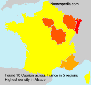 Surname Caprion in France Surname Caprion in France