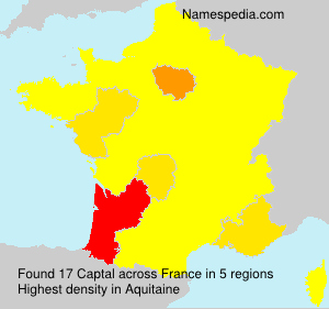 Surname Captal in France Surname Captal in France