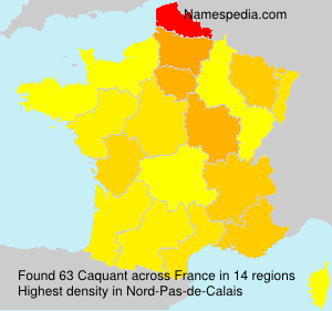 Surname Caquant in France Surname Caquant in France