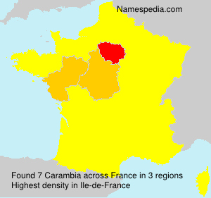 Surname Carambia in France Surname Carambia in France