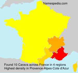 Surname Carava in France Surname Carava in France