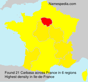 Surname Carbasa in France Surname Carbasa in France