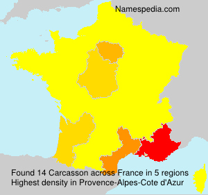 Surname Carcasson in France Surname Carcasson in France