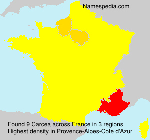 Surname Carcea in France Surname Carcea in France