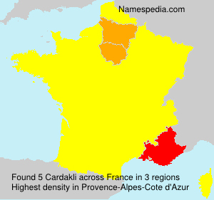 Surname Cardakli in France Surname Cardakli in France