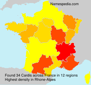 Surname Cardis in France Surname Cardis in France