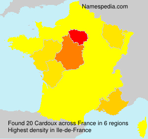 Surname Cardoux in France Surname Cardoux in France