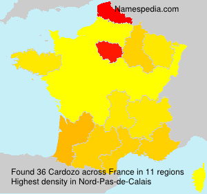 Surname Cardozo in France Surname Cardozo in France