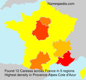 Surname Caressa in France Surname Caressa in France