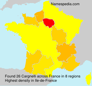 Surname Cargnelli in France Surname Cargnelli in France