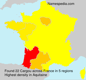 Surname Cargou in France Surname Cargou in France