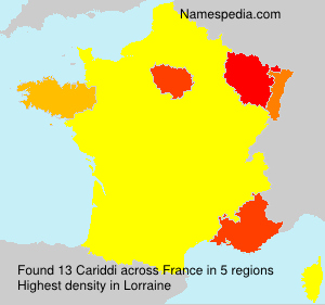 Surname Cariddi in France Surname Cariddi in France