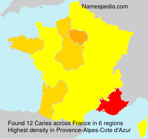 Surname Caries in France Surname Caries in France
