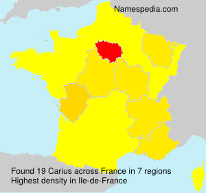 Surname Carius in France