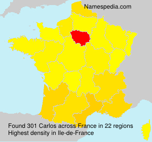 Surname Carlos in France