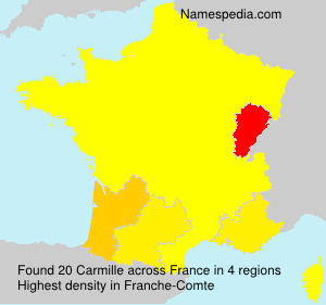 Surname Carmille in France Surname Carmille in France
