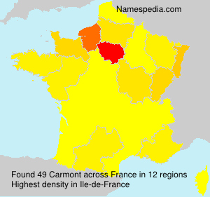 Surname Carmont in France Surname Carmont in France