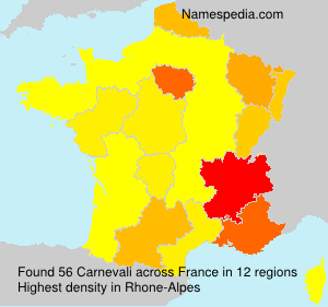 Surname Carnevali in France Surname Carnevali in France