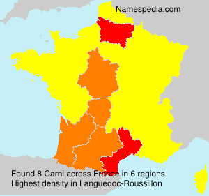 Surname Carni in France Surname Carni in France