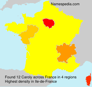 Surname Caroly in France