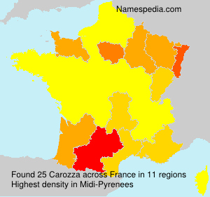 Surname Carozza in France Surname Carozza in France