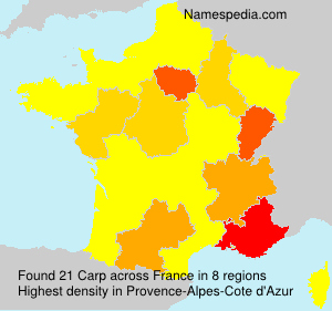 Surname Carp in France Surname Carp in France