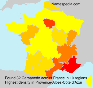 Surname Carpanedo in France Surname Carpanedo in France
