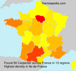 Surname Carpenter in France Surname Carpenter in France