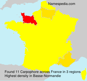 Surname Carpophore in France Surname Carpophore in France