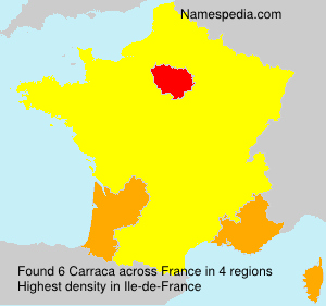 Surname Carraca in France Surname Carraca in France