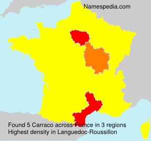 Surname Carraco in France Surname Carraco in France