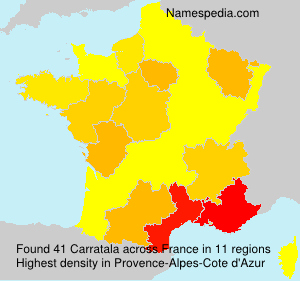 Surname Carratala in France Surname Carratala in France