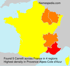 Surname Carrelli in France Surname Carrelli in France