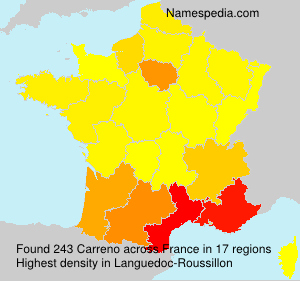 Surname Carreno in France